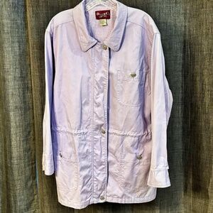 EUC Denim & Co. Women's Jacket Barn Style Light Purple SZ Medium